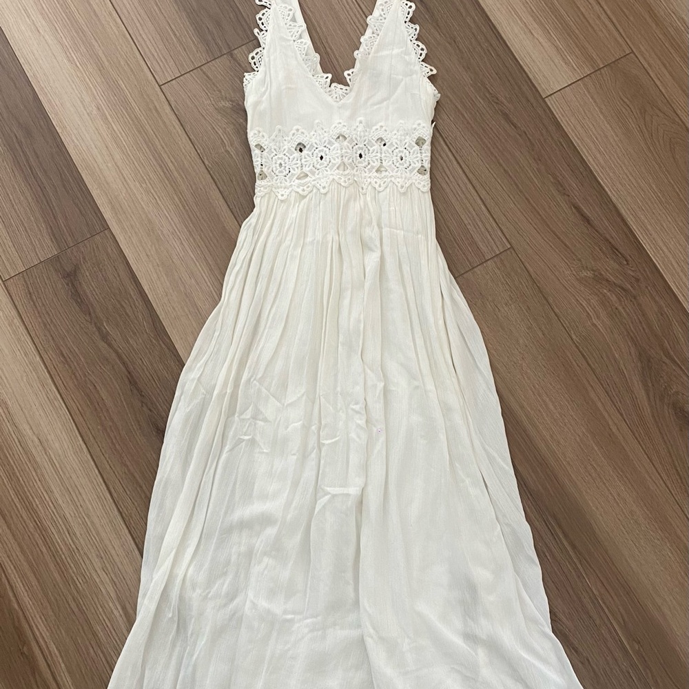 White Lace Maxi Dress